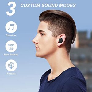 Purada Waterproof Bluetooth 5.3 True Wireless Earbuds, Touch Control,30H Cyclic Playtime TWS Headphones with Charging Case and mic, in-Ear Stereo