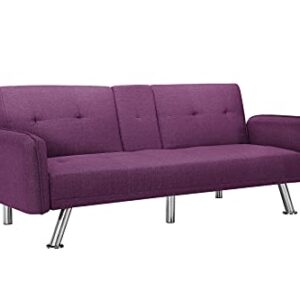 ERDAYE 64 inches Modern Loveseat Sofa, Purple