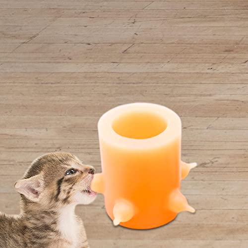 Pet Milk Feeding Device Silicone Feeding Station for Nursing Kitten Rabbit Kittens, M