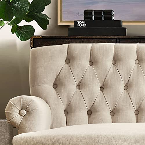 Rosevera Hermosa para Sala Love Seats Furniture Sofa in a Box Long Couches for Living Room Settee Loveseat, Standard, Linen Beige