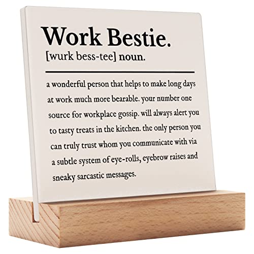 Work Bestie Gifts for Women Men, Funny Gifts for Coworkers Colleagues