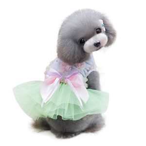 Dog Dresses for Small Dogs Easter Cotton Pet Dress Spring and Summer Pet Clothes Spring Cute Pet Supplies Cotton Dog Designer Clothes