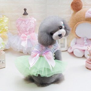 Dog Dresses for Small Dogs Easter Cotton Pet Dress Spring and Summer Pet Clothes Spring Cute Pet Supplies Cotton Dog Designer Clothes