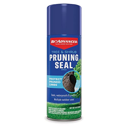 BioAdvanced 820045B Tree & Shrub Seal, Spray Can, 13oz Pressurized Pruning Sealer, 13 Ounce (Pack of 1), Blue