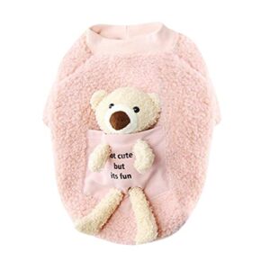 pet clothes for medium dogs female dog clothes fall and winter new teddy small dog winte back teddy bear sweater