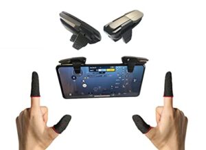 tekturn mobile auto trigger joystick with 2-pairs of premium finger sleeves for gaming