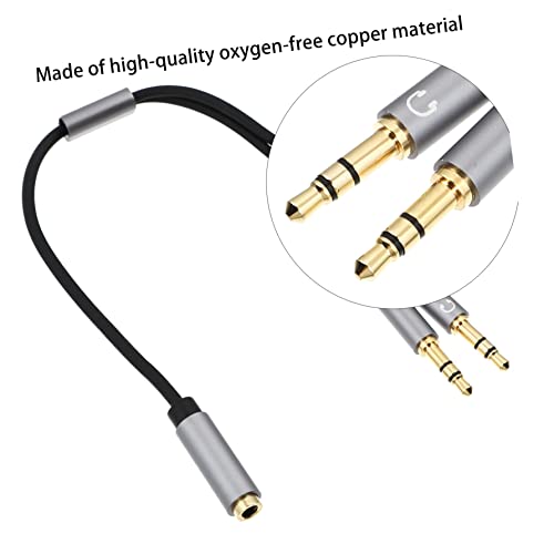 ULDIGI USB 3 pcs Y for Stereo One Male Adapter Splitter Converter Jack Mic Two Convertor Smartphone in Cable Headphone Audio Head to Female Headphone Extension Cable USB Cable