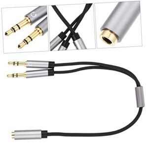 ULDIGI USB 3 pcs Y for Stereo One Male Adapter Splitter Converter Jack Mic Two Convertor Smartphone in Cable Headphone Audio Head to Female Headphone Extension Cable USB Cable