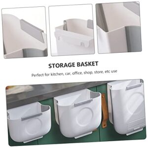 CUBTOL 1pc Under Trash Can Cabinet Bin Compost Storage Garbage Cupboard Home Bedroom Folding Mini Practical Door Waste Bins Container Hanging Mounted Foldable Office Over Sink L