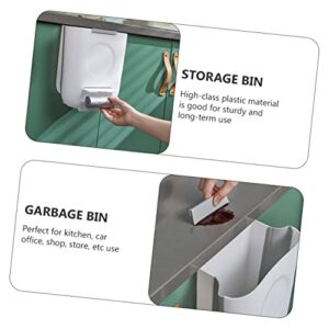 CUBTOL 1pc Under Trash Can Cabinet Bin Compost Storage Garbage Cupboard Home Bedroom Folding Mini Practical Door Waste Bins Container Hanging Mounted Foldable Office Over Sink L