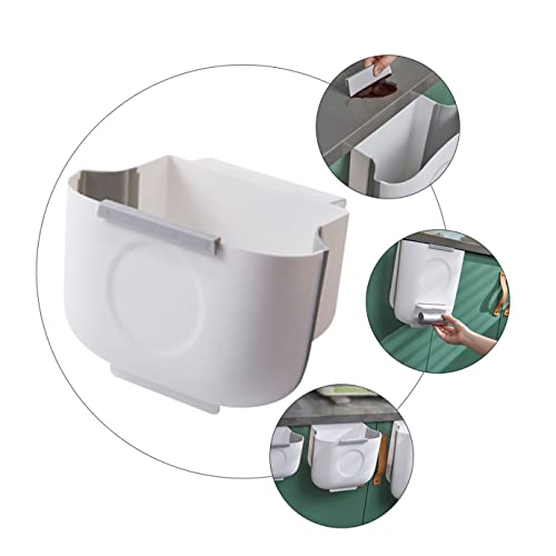 CUBTOL 1pc Under Trash Can Cabinet Bin Compost Storage Garbage Cupboard Home Bedroom Folding Mini Practical Door Waste Bins Container Hanging Mounted Foldable Office Over Sink L