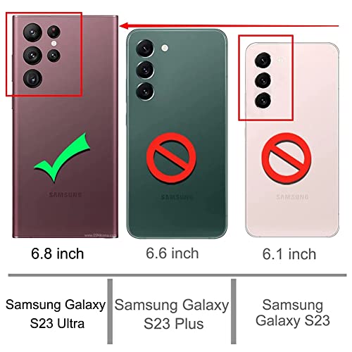 BITOBE Compatible with Samsung Galaxy S23 Ultra Plating Magnetic Case with Camera Lens Protector Magnetic Cover Soft TPU Clear Body Slim Fit Shockproof Case for Samsung Galaxy S23 Ultra-Green