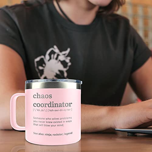 Gifts for Women - Boss Lady Gifts for Women, Her, Coworker, Manager, Teacher, Boss - Chaos Coordinator Gifts, Thank You Gifts for Women - Birthday Christmas Gifts for Women, Boss Day Gifts - 14 Oz Mug