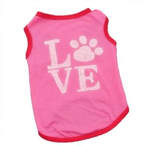 honprad male pet shirt dog cat pink puppy apparel footprintsvest clothing pet clothes cold weather puppy pajamas outfits apparel coats