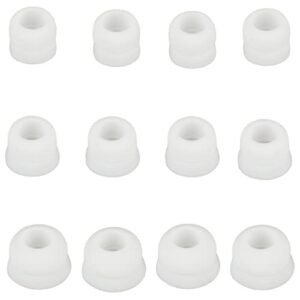 double flange replacement ear tips compatible with beats studio buds and beats fit pro,6 pairs s/m/l silicone earbud tips white