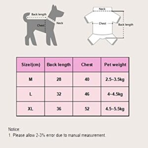 Milumia Pet T Shirt for Small Medium Dogs Puppy Outfits Bow Color Block Cat Clothes Green Medium