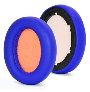 replacement earpads cushions earmuffs for anker soundcore life q10 / q10 bt headphones (blue/orange)