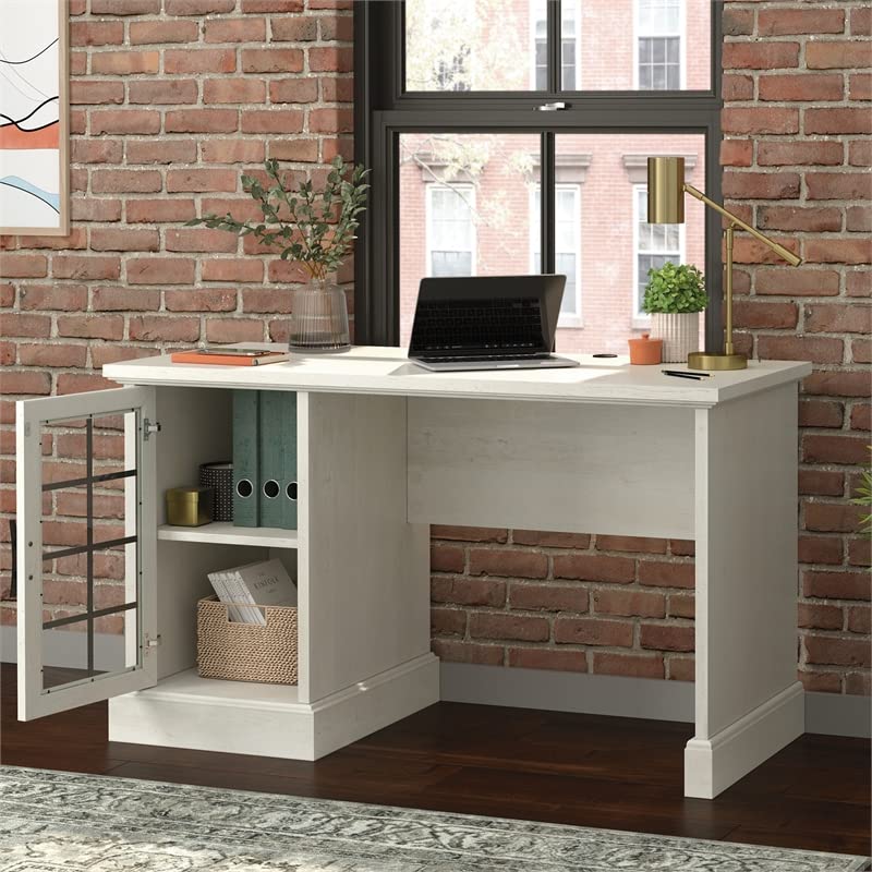 Sauder Carolina Grove Engineered Wood Desk in Winter Oak Finish