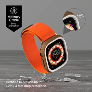 RHINOSHIELD Bumper Case Compatible with Apple Watch Ultra 2 / Ultra - [49 mm] | Slim Protective Cover - Lightweight and Shock Absorbent - Transparent