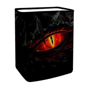 hot dinosaur eye print collapsible laundry hamper, 60l waterproof laundry baskets washing bin clothes toys storage for dorm bathroom bedroom