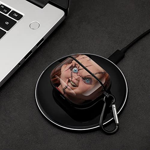 Bride of Chucky for AirPods 3rd Generation Case with Keychain Whole Body Anime Printing Shockproof Protective Case Cover for Wireless Charging Compatible with AirPods 3