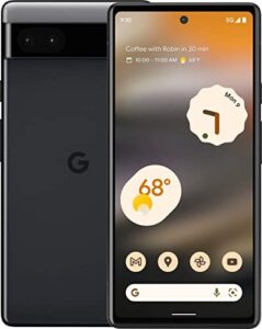 google pixel 6a 5g 128gb 6gb ram factory unlocked (gsm only, no cdma - not compatible with verizon) global version - charcoal (renewed)
