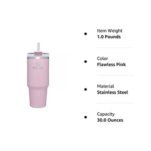 Stanley Adventure 30oz Stainless Steel Quencher Travel Tumbler | Limited Edition (Flawless Pink)