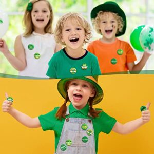 48 Pcs St. Patrick's Day Buttons Set Shamrock Irish Pin Badges Luck Happy St. Patrick's Party Buttons Irish Green Button Pins for Kids Adults St. Patrick's Day Decorations Leprechaun Party Favors