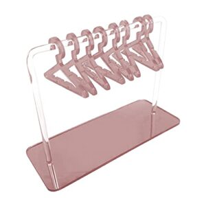 AMLESO Cute Earring Rack Holder Coat Hangers Stand Earring Closet Acrylic Earring Display Stand Earrings Organizer Ear Stud Holder