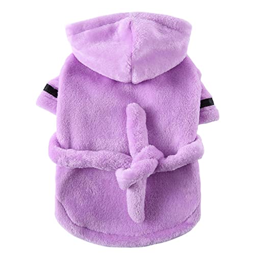 Medium Female Dog Clothes Pet Bath Hotel Nightgown Pajamas Bathrobe Apparel Towel Bathrobe Cat Clothes Teacup Chihuahua Sweaters