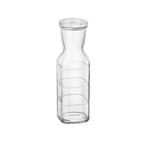 bormioli rocco frigoverre future 33.75 oz. all glass pitcher with airtight lid, made from durable glass, dishwasher safe, made in italy.