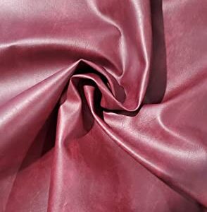 Plastex Faux Leather Caprice, Wine 10 Yards