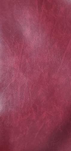 Plastex Faux Leather Caprice, Wine 10 Yards