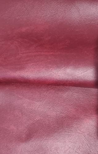 Plastex Faux Leather Caprice, Wine 10 Yards