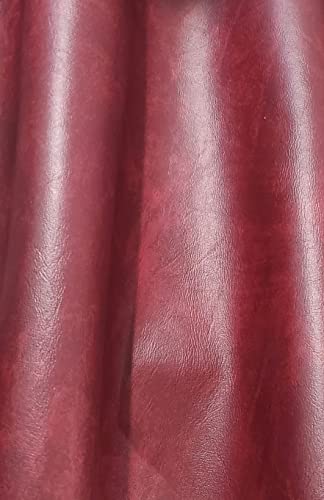 Plastex Faux Leather Caprice, Wine 10 Yards