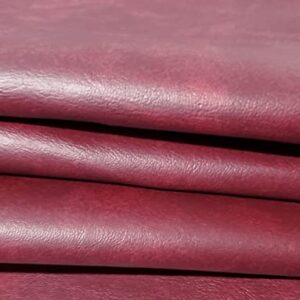 Plastex Faux Leather Caprice, Wine 10 Yards