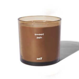 snif sweet ash scented candle, 50oz