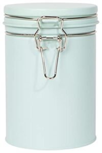 now designs small steel canister specialty storage, dia4 x h4.75in, robin's egg