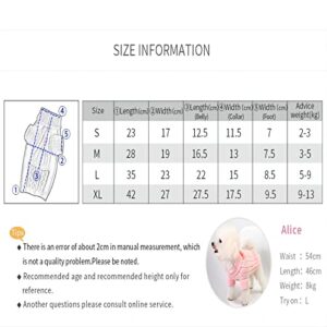 Neiwech Small Dogs Pet Sweaters Solid Color Stereoscopic Soft Puppy Knitted Sweatshirts Doggy Pullover Winter Warm Pup Clothes Bright Red S