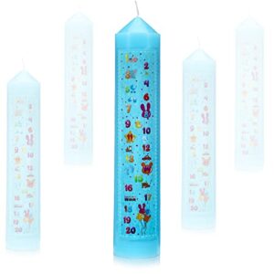 birthday countdown candles baby shower birthday pillar candle first birthday 1-21 pillar candle blue annual candle for boys birthday baby shower favor 10 inches tall