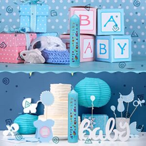 Birthday Countdown Candles Baby Shower Birthday Pillar Candle First Birthday 1-21 Pillar Candle Blue Annual Candle for Boys Birthday Baby Shower Favor 10 Inches Tall