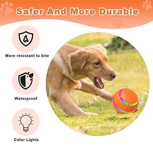 Tuwicx Interactive Dog/Cat Toys for Boredom and Stimulating, Durable Motion Activated Automatic Rolling Ball Toys for Puppy/Small/Medium Dogs