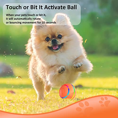 Tuwicx Interactive Dog/Cat Toys for Boredom and Stimulating, Durable Motion Activated Automatic Rolling Ball Toys for Puppy/Small/Medium Dogs