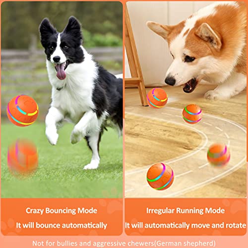 Tuwicx Interactive Dog/Cat Toys for Boredom and Stimulating, Durable Motion Activated Automatic Rolling Ball Toys for Puppy/Small/Medium Dogs