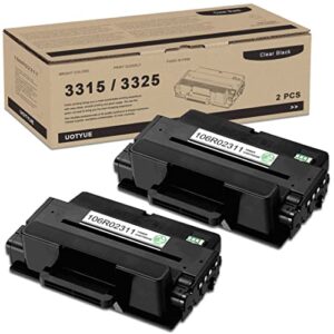 workcentre 3315 / 3325 black high capacity toner cartridges (2-pack) - doen compatible 106r02311 toner cartridge replacement for xerox 3315 3315dn 3325 3325dn 3325dni printer