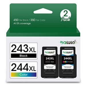 remanufactured for canon printer ink 243xl,replacement for canon ink cartridges 243 and 244 for canon mg2522 ip2820 tr4520 mx490 mx492 mg2922 ts3122 ts302 ts202 cannon 243-244 printer ink cartridge
