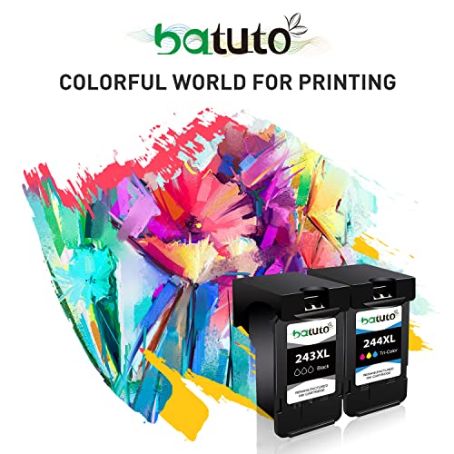 Remanufactured for Canon Printer Ink 243xl,Replacement for Canon Ink cartridges 243 and 244 for Canon mg2522 IP2820 TR4520 MX490 MX492 MG2922 TS3122 TS302 TS202 Cannon 243-244 Printer Ink Cartridge