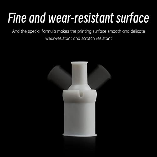RESIONE Anti-Impact Resin, 3D Printer Resin with Impact-Resistant and Durable Nylon-Like Resins Which is Wear-Resistant and High-Precision for LCD/MSLA/DLP Prtiner (White-Grey, 500g)