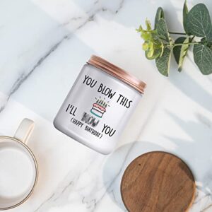 Funny Men Gifts Birthday Gifts for Him Boyfriend Husband Fiance 21st 30th 40th 50th 60th Humor Candle