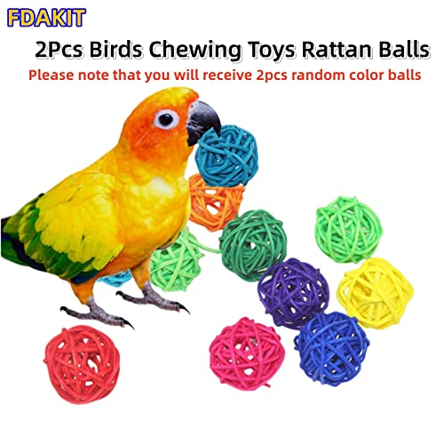 4 Pcs Bird Ladder - 12 Steps 28.3" Bird Cage Ladder & Bird Wings & 2pcs Chewing Balls Colorful Bird Toys for Cockatiels Parrot Parakeet Bird Conure Ladders